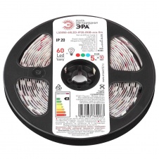 Светодиодная лента ЭРА 14,4W/m 60LED/m 5050SMD RGB 5M LS5050-14,4-60-12-RGB-IP20-1 year-5m Б0035606