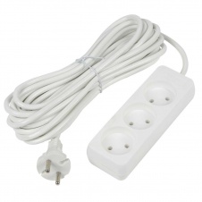 Удлинитель Uniel Ultra 3гн х 10м б/з S-CU3-10 White UL-00009980