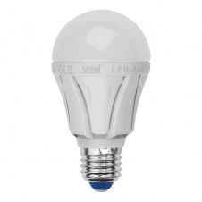 Лампа светодиодная Uniel E27 10W 3000K матовая LED-A60 10W/WW/E27/FR PLP01WH UL-00001524