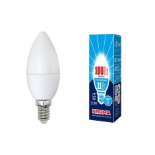 Лампа светодиодная E14 11W 4000K матовая LED-C37-11W/NW/E14/FR/NR UL-00003811