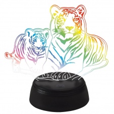 Светодиодная фигура Uniel ULI-M508 RGB/3AA Tiger Family/Black UL-00008403