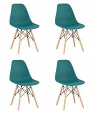 Стул Eames Style DSW темно-бирюзовый x4