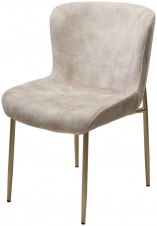 Стул MATTEO Beige color-021, велюр / золотой, ®DISAUR