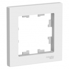 Рамка 1-постовая Systeme Electric AtlasDesign белая ATN000101