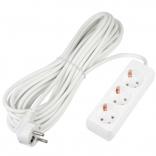 Удлинитель Uniel Ultra 3гн х 10м с/з S-GCU3-10 White UL-00010004